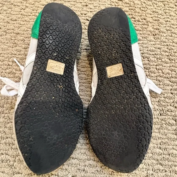 Onitsuka Tiger by Asics White and Green Sneakers - Picture 7 of 7
